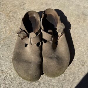 Taupe Birkenstock Clogs